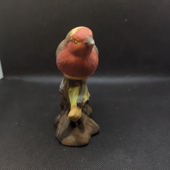 Rotkehlchen Robin ceramic hand painted bird - Picture 4 of 7